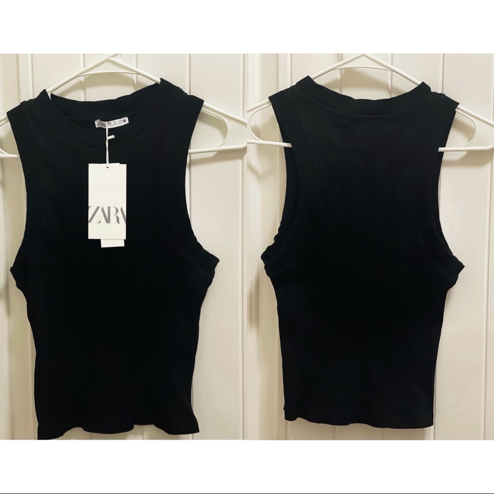 Black Sleeveless Zara Tank Top